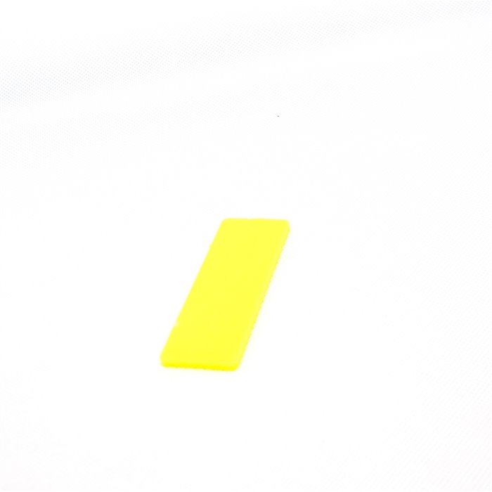 SPESSORE 25*78*2.5 mm.  COLORE GIALLO 