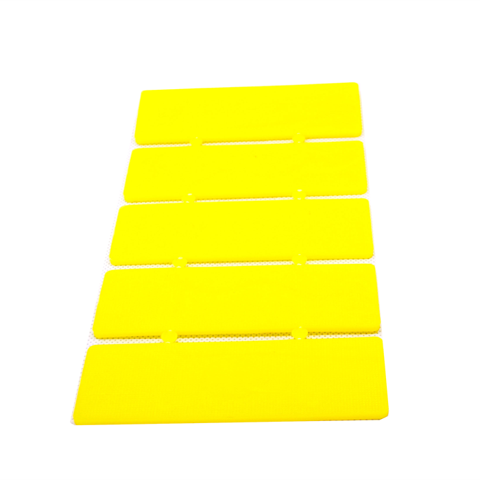 SPESSORE 35*100*3 mm. COLORE GIALLO