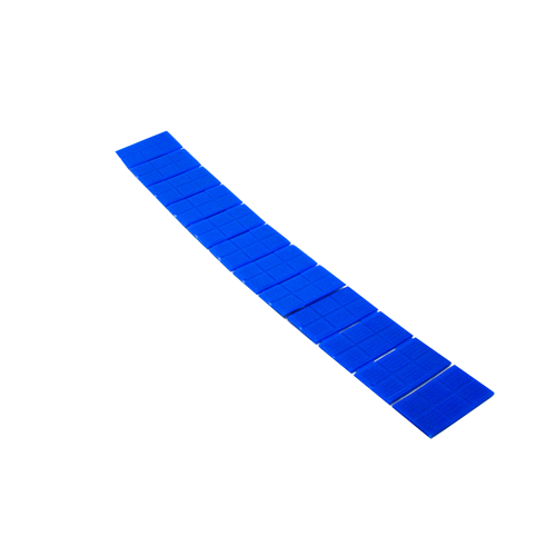SPESSORE 40*290*2 mm. COLORE BLU
