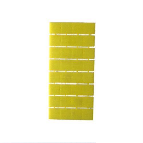SPESSORE 25*100*3 mm. COLORE GIALLO